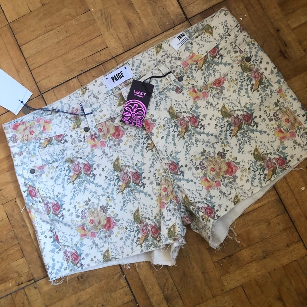 Liberty of London x Paige Denim shorts